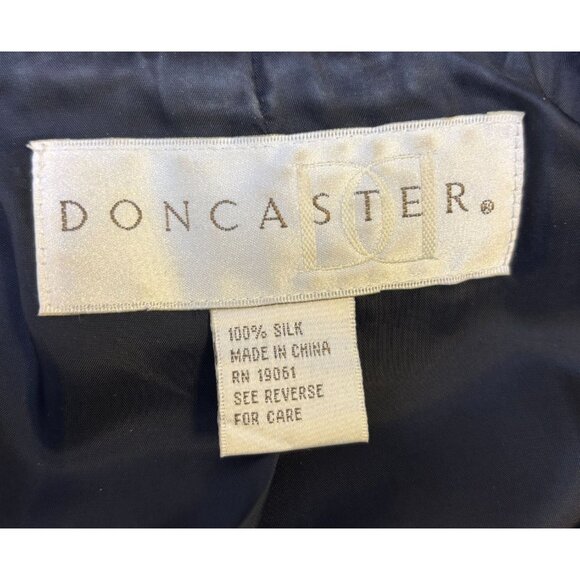 Doncaster Silk Tweed Jacket Brown & Red Size 12 - Picture 7 of 7